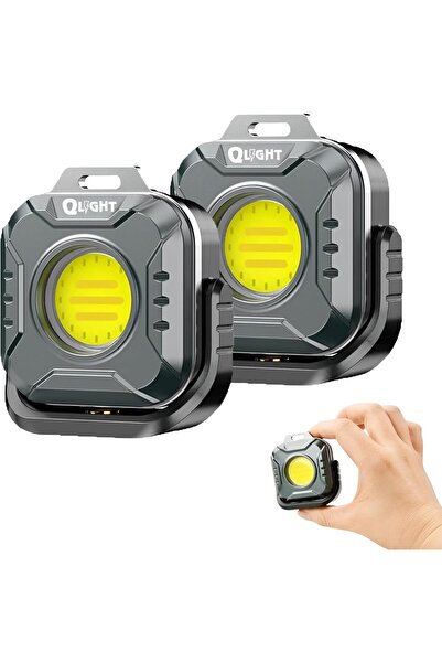 Qlis QLIGHT - عبوة من مصباحين يدويين صغيرين قابلين لإعادة الشحن من نوع COB، قابلين للتعديل بدرجة حرارة 2700-8000 كلفن، مقاومين للماء، للطوارئ/الأنشطة الخارجية