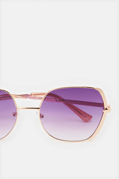 REDTAG Women Gold Oversize Sunglasses