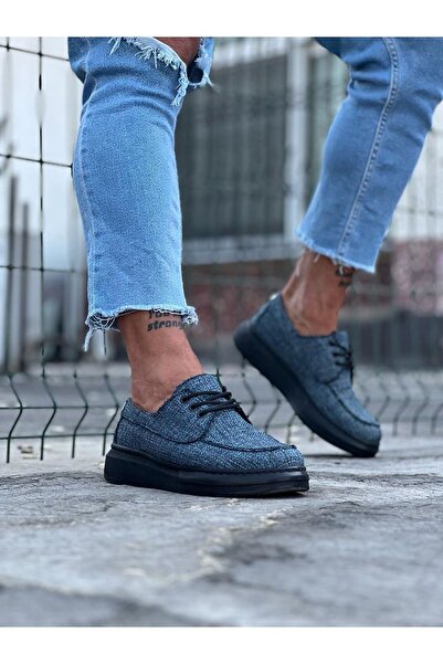 Wagoon WG503 Navy Blue Men's Casual Shoes