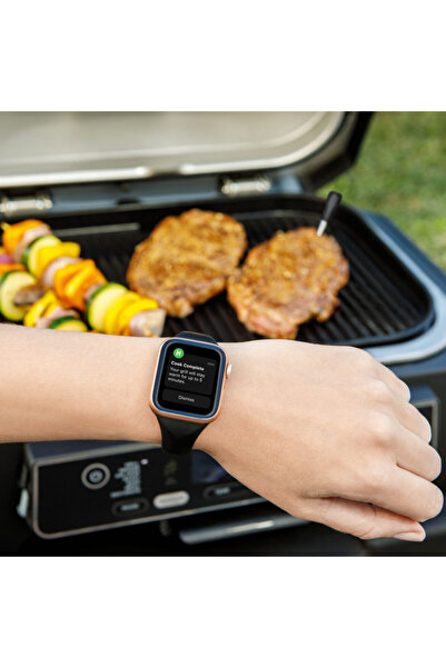 NINJA ProChef WP100EU Kitchen Thermometer, Bluetooth, Internal&Ambient Temp Sensor,370C,Black/Silver