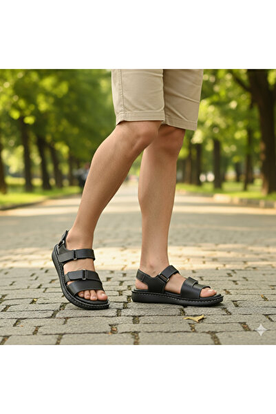 Ceyo 9968-9 Massage Sole Full Orthopedic Velcro Men's Comfort Sandals