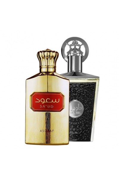 ASDAAF Pack of 2 perfumes: Asdaaf Saud 100 ml + Taweel 100 ml