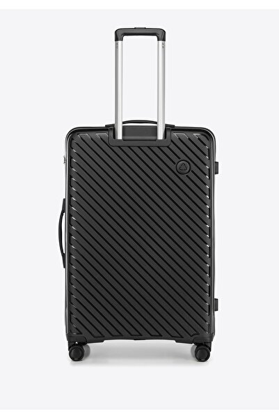 Wittchen Valiză mare pentru bărbați, din polipropilenă cu dungi în relief, neagră