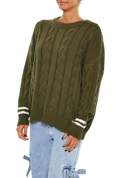 Forever 21 Çizgili Triko Kazak