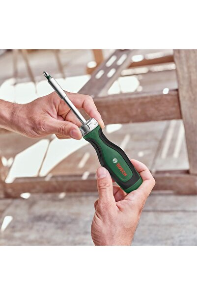Bosch Ratchet Screwdriver with 12 Bits - Amazon Edition