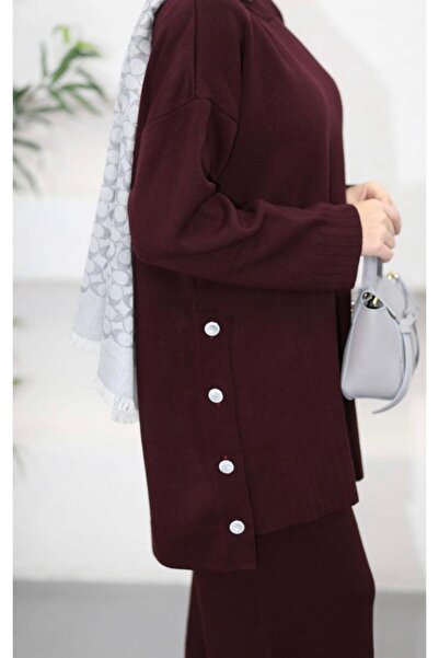 RSTM Butik Triko Top and Bottom Two-Piece Suit with Pants