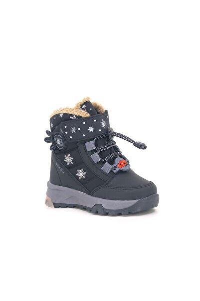North Blue Children's Boots with Lights and Fur Inside That Are Waterproof