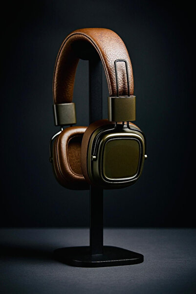 KPON Kablosuz Kahverengi Konforlu Kulak Üstü Bluetooth Kulaklık – Yüksek Ses Kalitesi ve Şık Tasarım