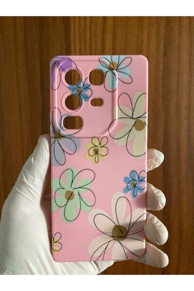 Newon Infinix Note 50 Pro Daisy Flower Printed Inside Velvet Silicone Phone Case