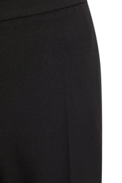 Exquise High Waist Slim Leg Woven Black Pants
