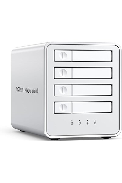 Orico USB-C 4-Bay 2.5" SATA SSD/HDD Docking Station RAID Enclosure with Cooling Fan