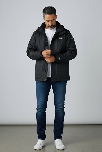 Butik Plus Size Loose Fit Clmb Double Zipper Coat+Fleece