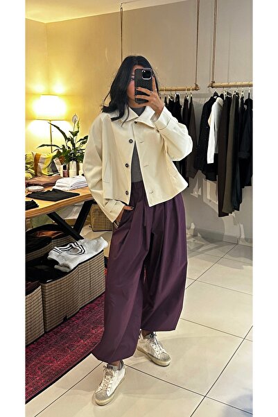 Krisbut Kadın Kısa Trenç Ceket