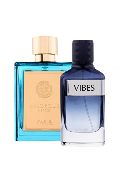 Fariis Set parfum bărbătesc: Valorous Heroes 100 ml + Vibes 100 ml