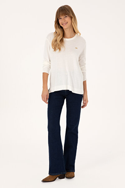 U.S. Polo Assn. Women's Ecru Basic Sweater 50314454-Vr019