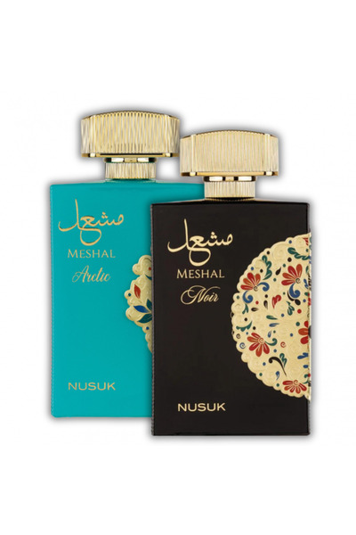 Nusuk His and Hers perfume set: Meshal Arctic 100 ml + Meshal Noir 100 ml