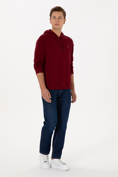 U.S. Polo Assn. Men's Burgundy Basic Sweatshirt 50313746-Vr014