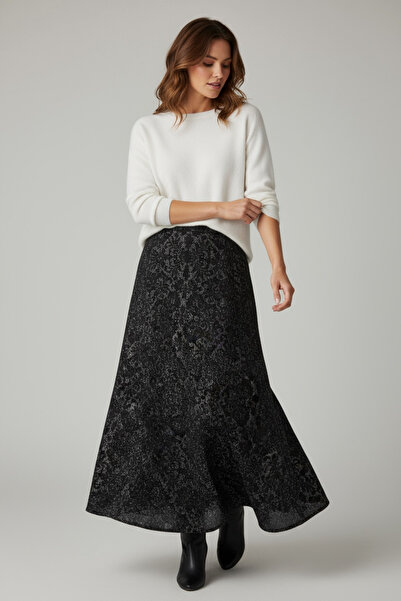 ECE GİYİM تنورة نسائية مطبوعة من ثمانية قطع بخصر مطاطي