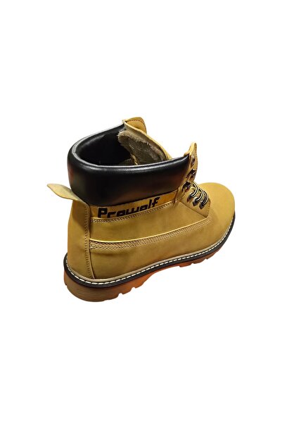 Prowolf Κίτρινες ανδρικές μπότες από μικροΐνες