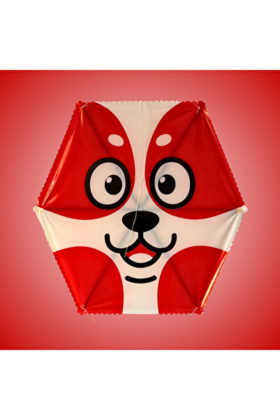 GÜLEN UÇURTMA Naylon Altıgen Uçurtma / Köpekcik