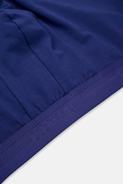 Dagi Navy Blue Plain Cotton Boxer
