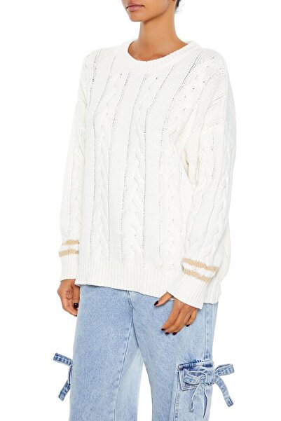 Forever 21 Çizgili Triko Kazak