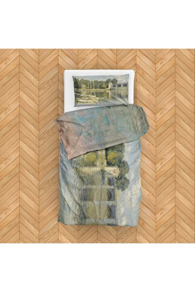 The Lucid Lab Impression, Sunrise & the Argenteuil Bridge Double-Sided Duvet ...