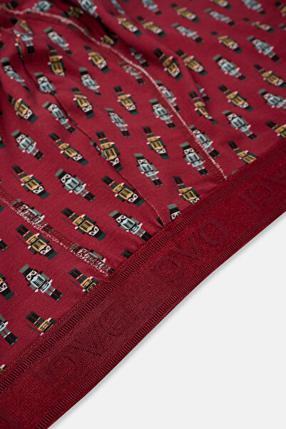 Dagi Μπόξερ με σχέδιο κόκκινο-πράσινο 4210 Micro Modal