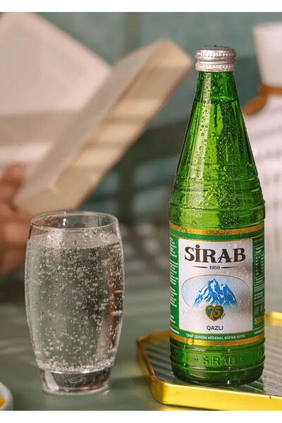SİRAB Doğal Zengin Mineralli Maden Suyu Qazlı 200 ml 24 Adet
