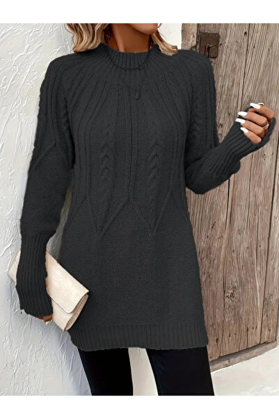 GENCULUS Women's Long Sleeve Semi-Turtleneck Knitwear Blouse