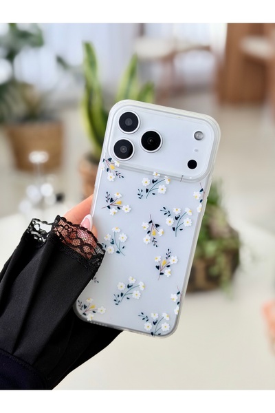 Go Aksesuar iPhone 17 Promax Compatible Anti-Shock Matte Transparent Printed Silicone Case