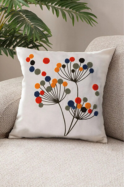 Mai Perla Single Punch (Punch) Embroidered Decorative Design Pillow Case Süzene Embroidered High Quality Punch