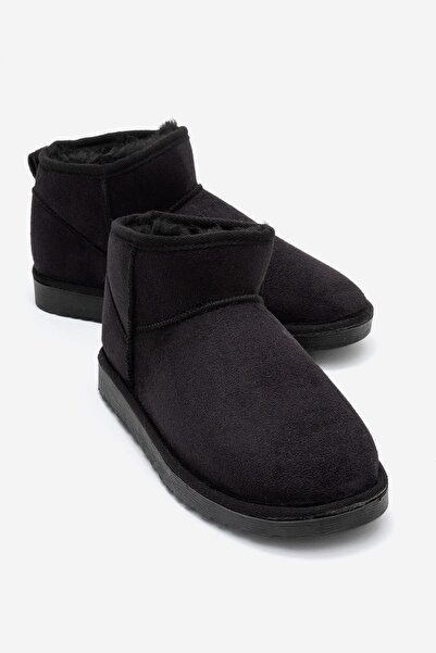 CCWAY AYAKKABI İnce Tabanlı Mini Bot SİYAH