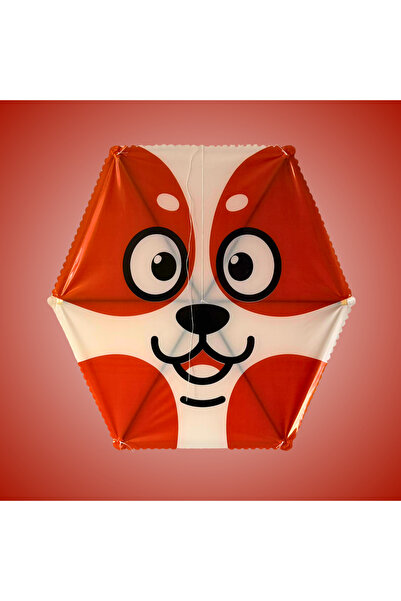 GÜLEN UÇURTMA Naylon Altıgen Uçurtma / Köpekcik