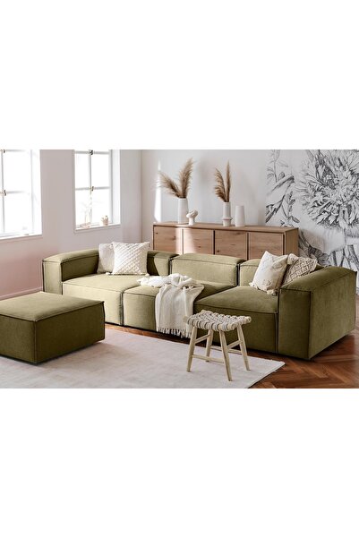 Vivense LENA KETEN MODÜLER KÖŞE KOLTUK, YEŞİL