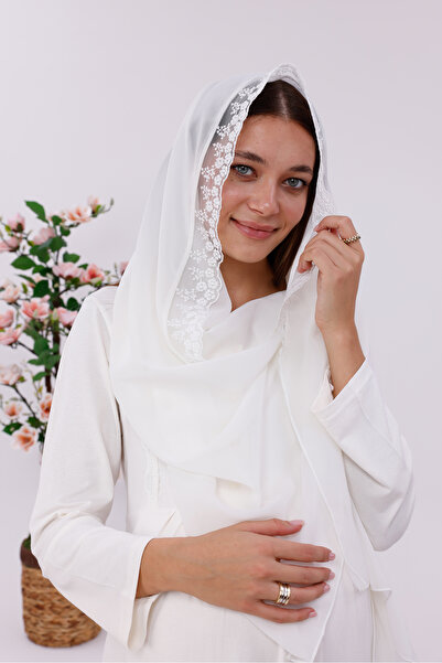 Mio Vero Women's Chiffon Special Lace Maternity Shawl