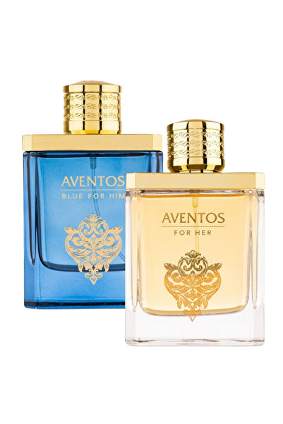 Fragrance World Aventos Blue for Him 100 ml + Aventos for Her 100 ml - Pack of 2