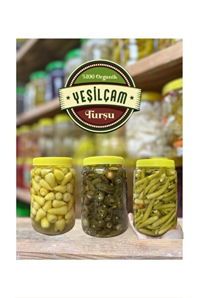 Çubuk Yeşilçam Turşuculuk FIRSAT PAKETİ-3 (JALEPENO-Sarıtop-Yakan Biber Turşu...