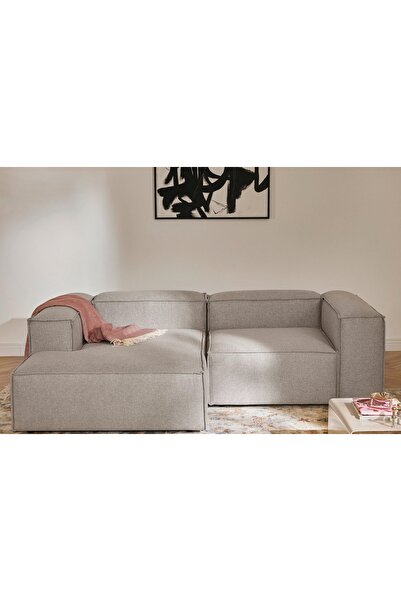 Vivense Lena Mini Köşe Koltuk, Sol Köşe, Kahverengi