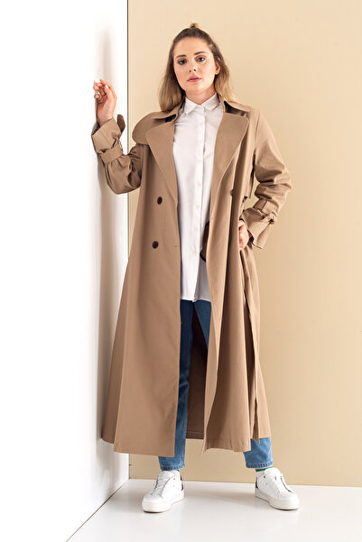 SahraAfra Parrot Oversize Trench Coat