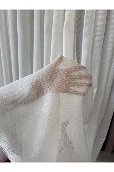 PERDEYERİ Belek Tül Perde 1/3 Kat Pileli Ütü İstemez Kırışmaz