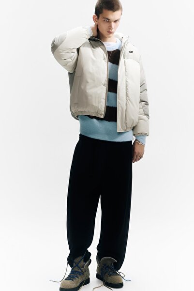 Pull & Bear Panelled puffer jacket