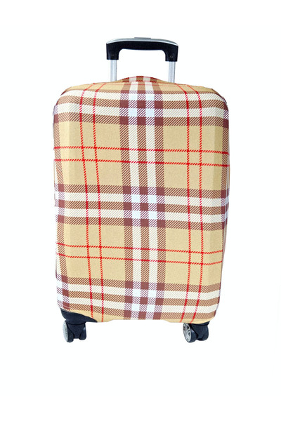 MY SARACİYE (My # 142 Desen) Case for Luggage Beige-Medium Size