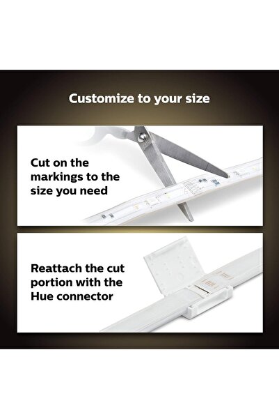 Philips Hue Bluetooth Smart LED Lightstrip Plus V4 2m Base Kit - White & Colour Ambiance