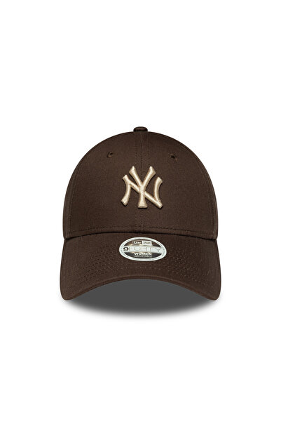 NEW ERA Ню Йорк Янкис Дамска MLB лига Basic тъмнокафява 9Forty регулируема шапка