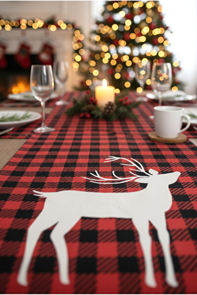 FH finehome Christmas Pötikare Geyikli Runner 40X140Cm