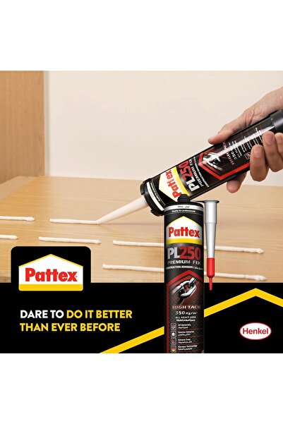 Pattex Premium Fix Mounting Adhesive, Heavy Duty, Flexible & Strong, White, Paste, Construction Adhe