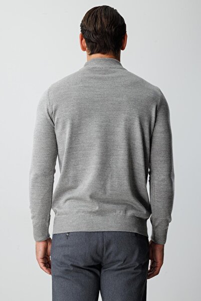 İgs Сірий стандартний крій, вузький фасон, напіврибальський, прямий трикотаж