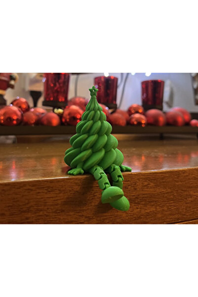 Store Eklemli Yılbaşı Çam Ağacı Figür