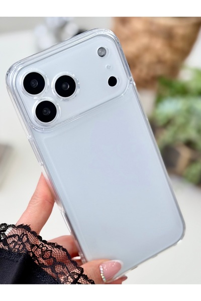 Go Aksesuar iPhone 17 Promax Compatible Protective Anti-Shock Transparent Silicone Case